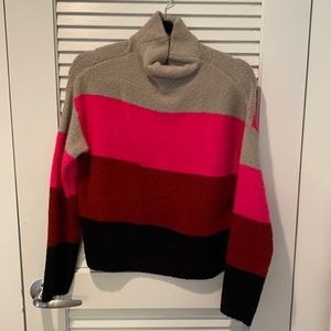Aqua Brand - Stripped Turtleneck Sweater